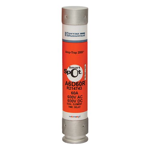 A6D60R - Fuse Amp-Trap 2000® 600V 60A Time-Delay Class RK1 A6D Series Smart-Spot